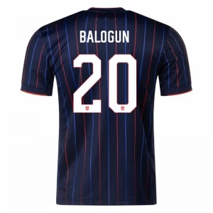 USA Fußballtrikot 2025 USMNT Balogun #20 Auswärtstrikot Herren
