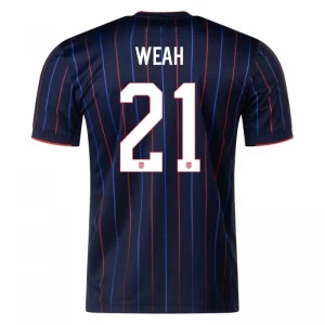 USA Fußballtrikot 2025 Weah #21 Auswärtstrikot Herren