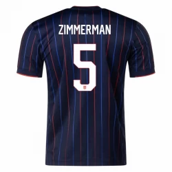 USA Fußballtrikot 2025 Zimmerman #5 Auswärtstrikot Herren