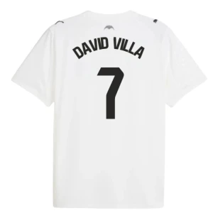 Valencia CF David Villa #7 Fußballtrikot 2025-26 Heimtrikot Herren