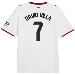 Valencia CF David Villa #7 Fußballtrikot 2026-27 Heimtrikot Herren