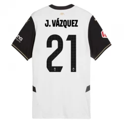 Valencia CF J. Vazquez #21 Fußballtrikot 2024-25 Heimtrikot Herren