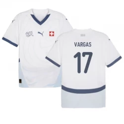 Vargas #17 Schweiz Fußballtrikot EM 2024 Auswärtstrikot Herren