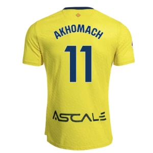 Villarreal CF Akhomach #11 Fußballtrikot 2025-26 Heimtrikot Herren