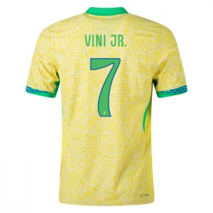 Vini Jr #7 Brasilien Fußballtrikot Copa America 2024 Heimtrikot Herren