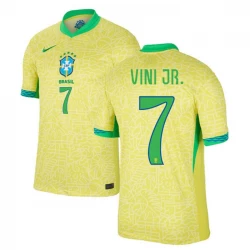 Vinicius Junior #7 Brasilien Fußballtrikots Copa America 2024 Heimtrikot Herren