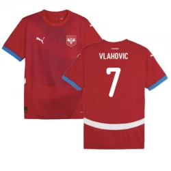 Vlahovic #7 Serbien Fußballtrikot EM 2024 Heimtrikot Herren