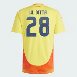 W. Ditta #28 Kolumbien Fußballtrikots Copa America 2024 Heimtrikot Herren