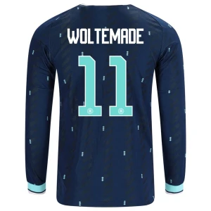 Woltemade #11 Deutschland Fußballtrikot WM 2026 Auswärtstrikot Herren Langarm