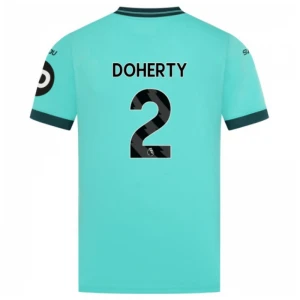 Wolverhampton Wanderers Fußballtrikot 2025-26 Doherty #2 Auswärtstrikot Herren