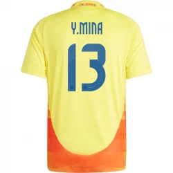 Y. Mina #13 Kolumbien Fußballtrikots Copa America 2024 Heimtrikot Herren