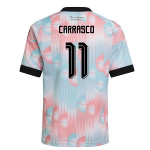 Yannick Carrasco #11 Belgien Fußballtrikot WM 2026 Auswärtstrikot Herren