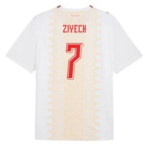 Ziyech #7 Marokko Fußballtrikot WM 2026 Auswärtstrikot Herren