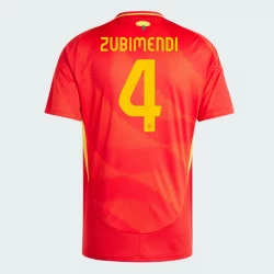 Zubimendi #4 Spanien Fußballtrikot EM 2024 Heimtrikot Herren